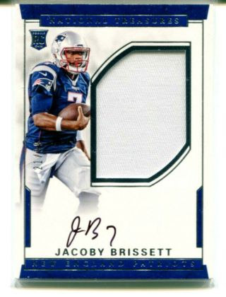 Jacoby Brissett 2016 National Treasures Rpa Rookie Rc Auto Jersey Patch Sp 21/99