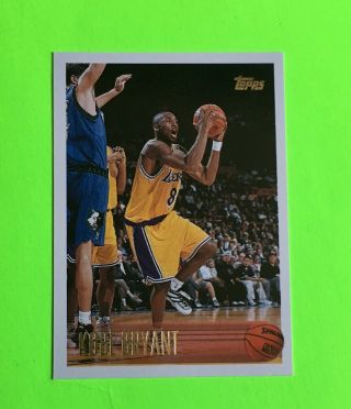 Kobe Bryant 1996 97 Topps Basketball 138 Lakers Rc Rookie Card