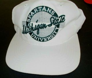 Vintage 1990s The Game Michigan State Spartans Snapback Hat Cap College Football