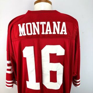 Authentic Joe Montana San Francisco 49ers Mitchell & Ness Nfl Jersey Size 60 4xl