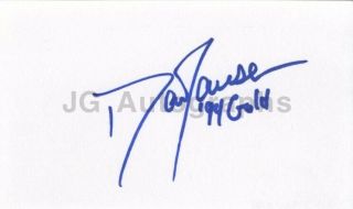 Dan Jansen - Olympic Speed Skater - Autographed 3x5 Card