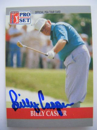 Billy Casper D Signed 1990 Pro Set Golf Card Auto Autographed Notre Dame 81 Pga