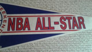 1989 NBA All Star Weekend Game Full Size NBA basketball Pennant Houston Rockets 3