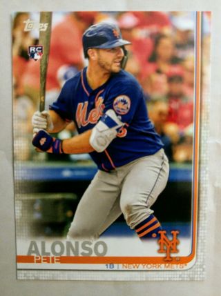 2019 Topps Series 2 475 Pete Alonso Rc True Rookie Ny Mets Roy?