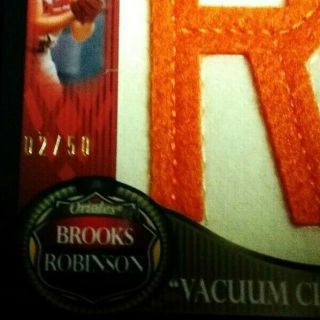 Brooks Robinson 2009 Topps Legends Of The Game Vacuum Cleaner Patch Card 2/50 2
