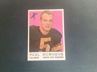 1959 Topps NFL Football 82 PAUL HORNUNG PACKERS HOF Football Card SET BREAK 2