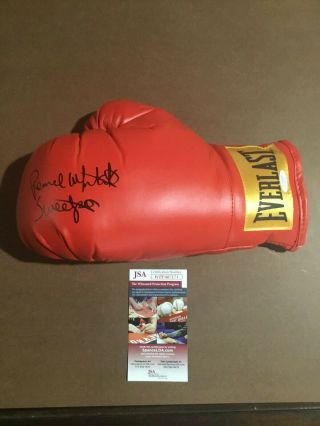 Pernell Whitaker Sweetpea Signed Everlast Boxing Glove Jsa Witness