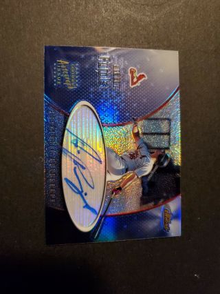 2001 Albert Pujols Topps Finest Auto Rookie Rc Hot Card