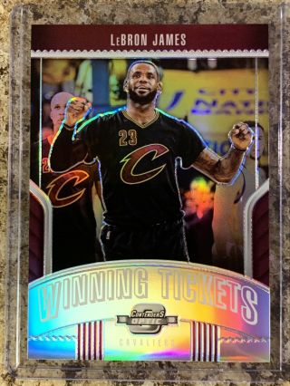 Lebron James 2018 - 19 Contenders Optic Silver Prizm Winning Tickets