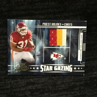Priest Holmes Chiefs 2005 Playoff Absolute Star Gazing Sg - 25 Patch D 102/150