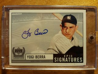 Yogi Berra 1999 Ud Century Legends Auto Autograph In Mag Case Yb Yankees Mets