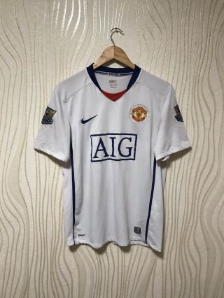Manchester United 2008 2009 Away Football Soccer Shirt Jersey Anderson 8 Nike