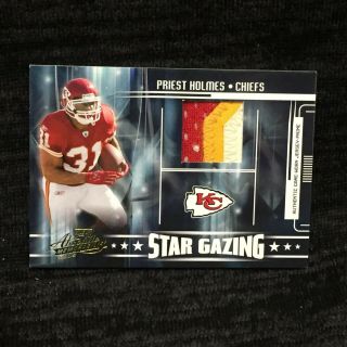 Priest Holmes Chiefs 2005 Playoff Absolute Star Gazing Sg - 25 Patch D 67/150