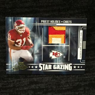 Priest Holmes Chiefs 2005 Playoff Absolute Star Gazing Sg - 25 Patch D 71/150