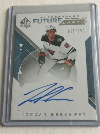 Jordan Greenway 2018 - 19 Sp Authentic Future Watch Rookie /999
