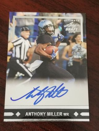 2018 Leaf Draft Rookie Auto Anthony Miller Memphis Chicago Bears Wr