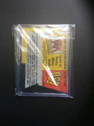 1961 Topps Football 5 cent wax pack - 2