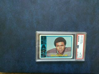 1972 Topps Football Card 110 Gale Sayers Graded Psa 8 Chicago Bears