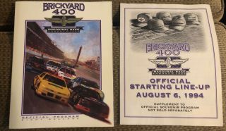 1994 Brickyard 400 Program (inaugural Running Of The Race) With Lineup