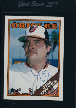 1988 Topps 521 Jim Dwyer Orioles Signed Auto 19376