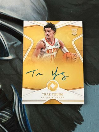 18 - 19 Opulence Trae Young Rc Rookie Auto Gold 11/25 Jersey 1/1 Hawks