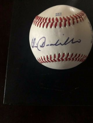 Vic Davalillo Signed Autographed Rawlings Official League Baseball W/inscription