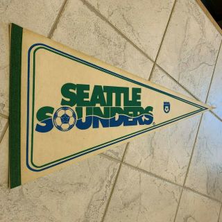 1970s Nasl Seattle Sounders Pennant 12x29 North American Soccer League L@@k
