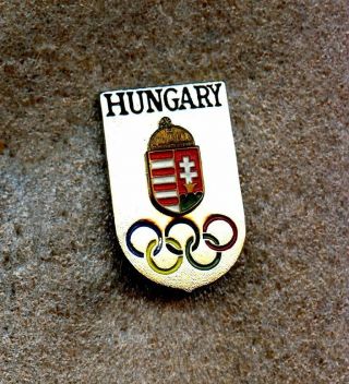 Noc Hungary 1980 Moscow Lake Placid 1984 Sarajevo Olympic Games Pin Enamel