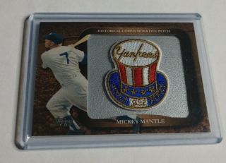 R10,  316 - Mickey Mantle - 2009 Topps - Historical Commemorative Patch -