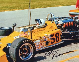 Authentic Autographed Eldon Rasmussen 8x10 Indy 500 Photo