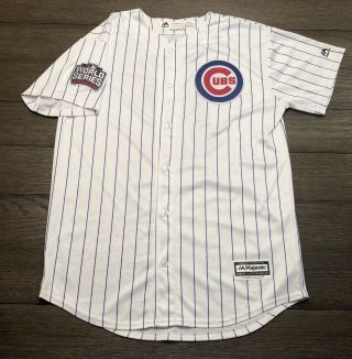 Majestic Youth Size Xl Mlb Chicago Cubs Kris Bryant 2016 World Series Jersey