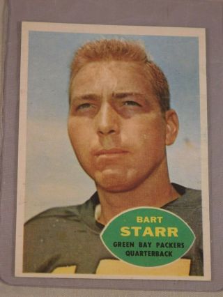 1960 Topps 51 Bart Starr Hof Vg - Ex
