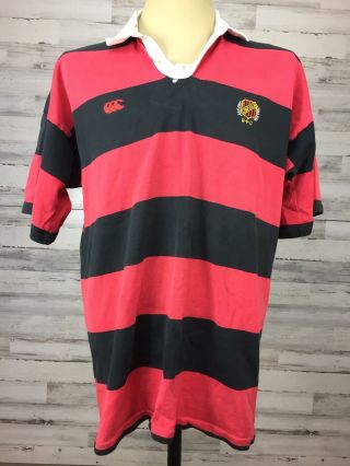 Vintage Canterbury Of Zealand Sz Xl Lincoln Rugby Polo Jersey 18 Ccc