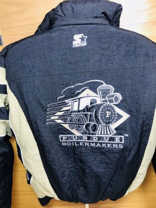Purdue University Boilermakers Starter Pullover Jacket W /hood M