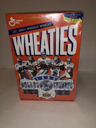 1995 Bowl Champions Dallas Cowboys Wheaties Box