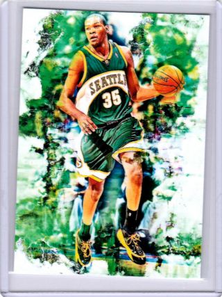 2019 Kevin Durant Seattle Supersonics Basketball 1/1 Art Sketch Print Card By:q