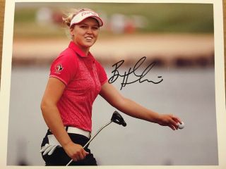 Brooke Henderson Autographed 8x10 Photo Lpga Golf Star