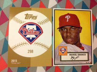 Maikel Franco 298 Rc Phillies Ed/49 Made 2015 Topps 
