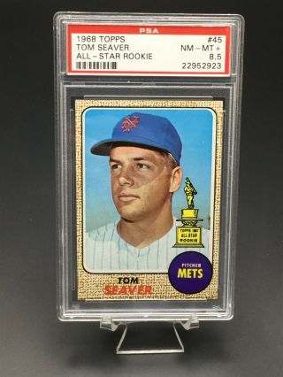 1968 Topps Baseball Tom Seaver Hof All - Star Rookie Psa Nm - Mt,  8.  5 45 Ny Mets