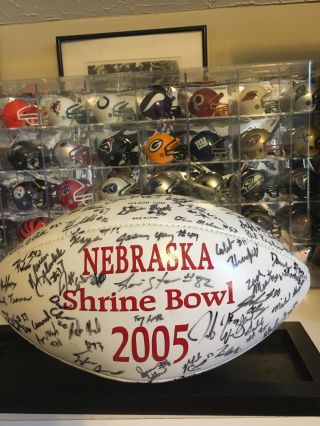 Nebraska Shrine Bowl Signed Football 2005 Shrine Bowl From Mma