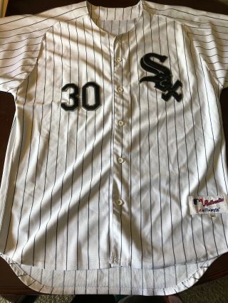Vintage Nick Swisher 30 Chicago White Sox Mlb Majestic Jersey Sz 54 Authentic