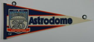 Vintage 1990 Houston Astros 25th Anniversary 30x12 Pennant
