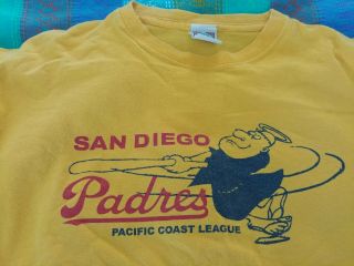 XXL Vintage San Diego Padres Pacific Coast League.  Ebetts field T Shirt 2