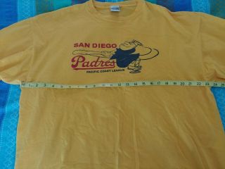 XXL Vintage San Diego Padres Pacific Coast League.  Ebetts field T Shirt 3