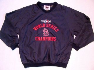 2006 World Series Champions St.  Louis Cardinals Pullover Jacket Sz L Large Mlb