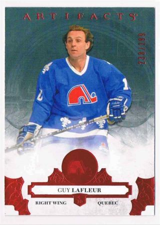 2017 - 18 Artifacts Ruby Guy Lafleur 238/299 Quebec Nordiques 147