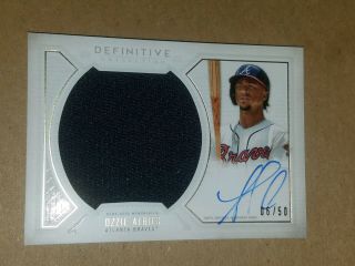 Ozzie Albies 2019 Topps Definitive Game - Jersey Auto Autograph 6/50