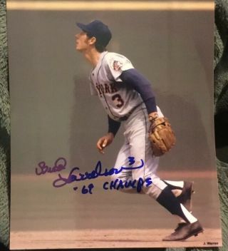 Bud Harrelson Signed Autograph 8x10 Photo York Mets Baseball 69 Champs