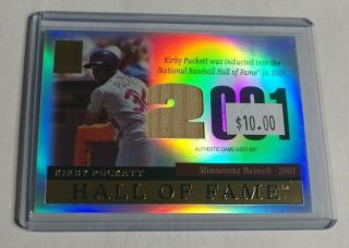 R6941 - Kirby Puckett - 2004 Topps Tribute Hall Of Fame - Game Bat -