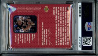 1997 - 98 Upper Deck Game Jersey Alonzo Mourning PSA 7 NM 2